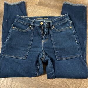 Michael Kors Women's Dark Blue Ankle Jeans